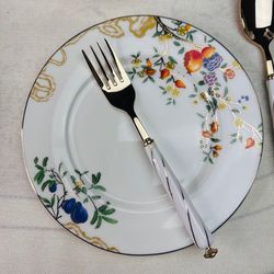 Lenardi 145-475 Набор из 6 тарелок 22см HANOMI в под.уп.(х10)Костяной фарфор