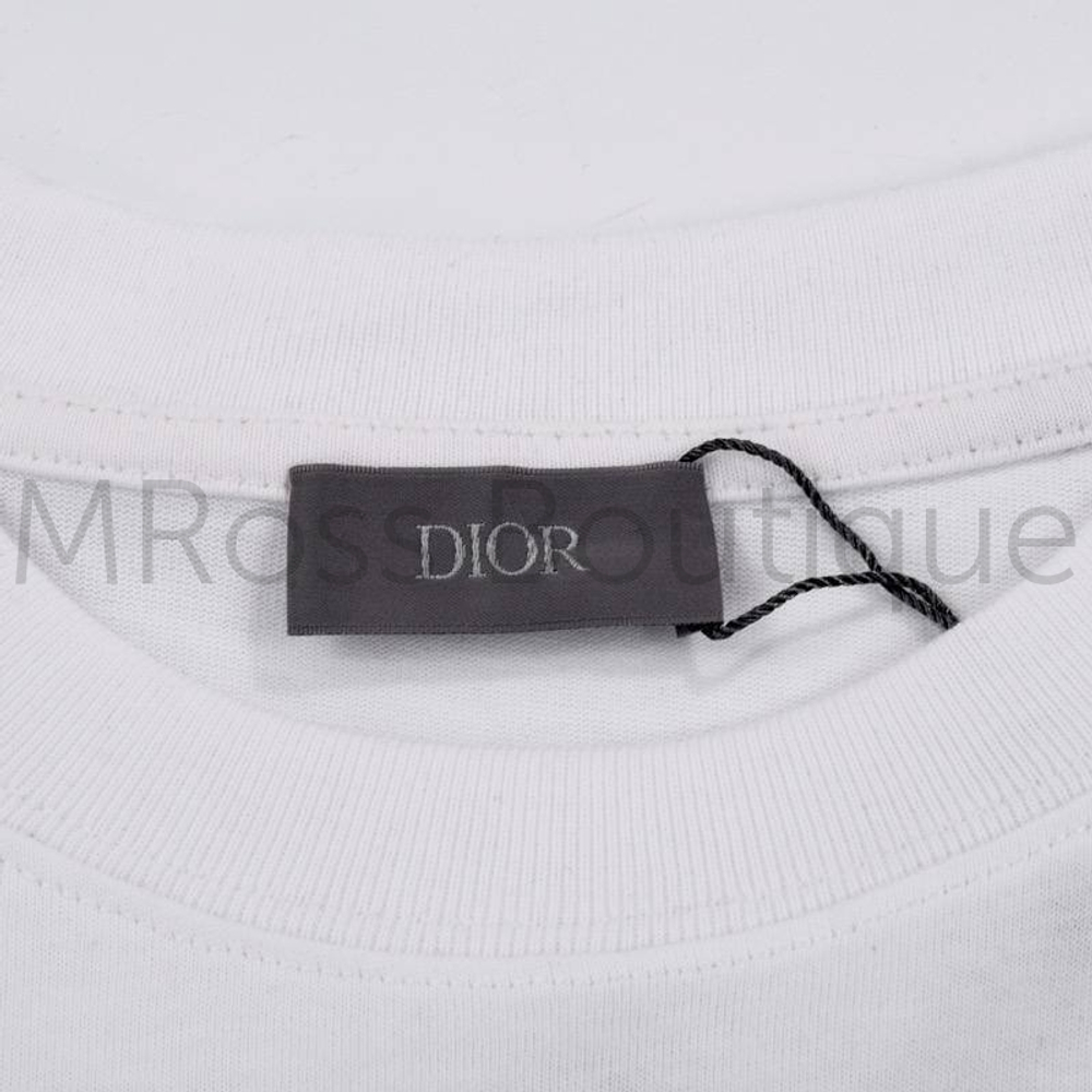 Женская хлопково-трикотажная футболка Dior