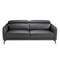 Диван 3-х местный 6059/5359-3P черный кожаный