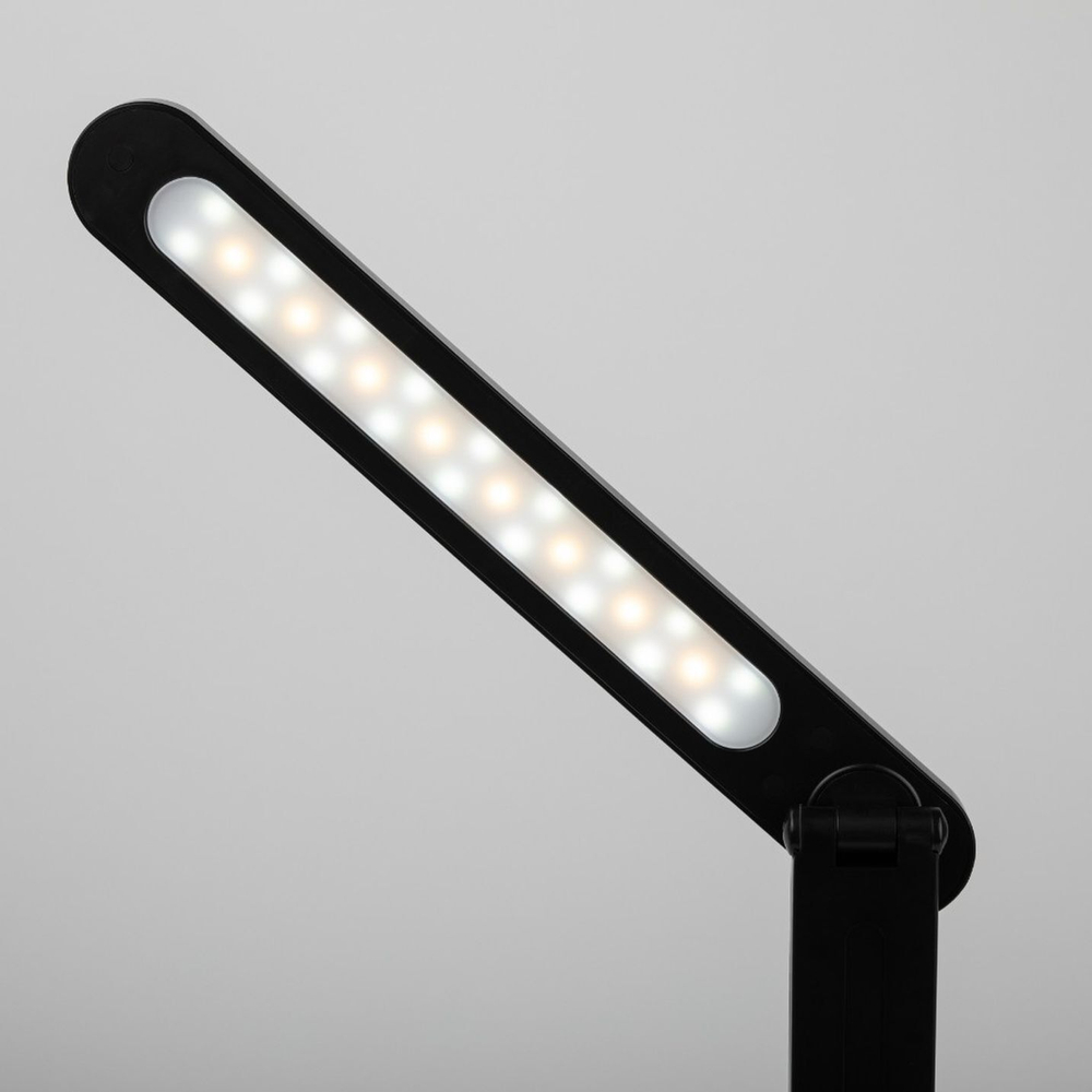 Светильник настольный аккамуляторный, складной, LED, 5 Вт, с USB, черный, Эра, ЭРА NLED-495-5W-BK, Б