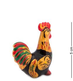 ГЛ- 982 Фигурка «Петух» хохлома (Гжельский фарфор)