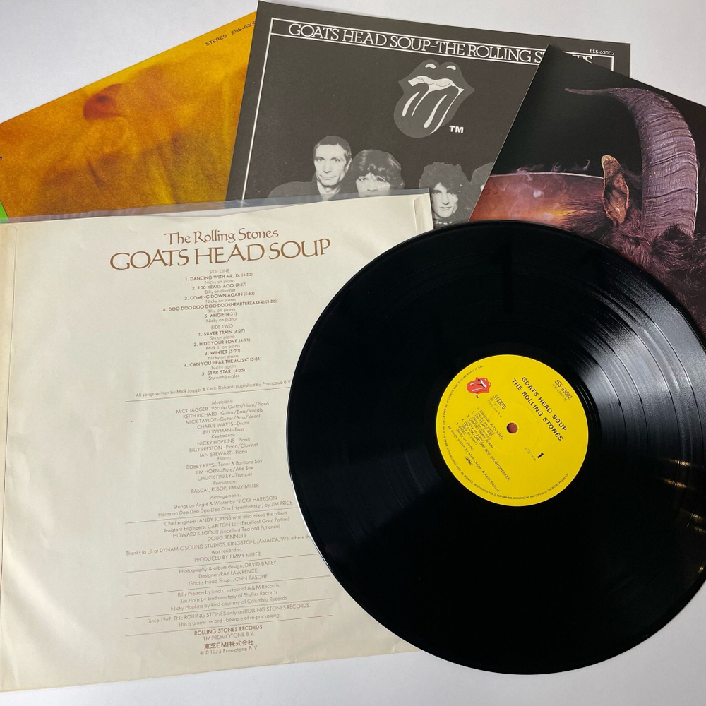 Винтажная виниловая пластинка LP The Rolling Stones Goats Head Soup (Japan 1979) (Obi) (Heartbreaker)
