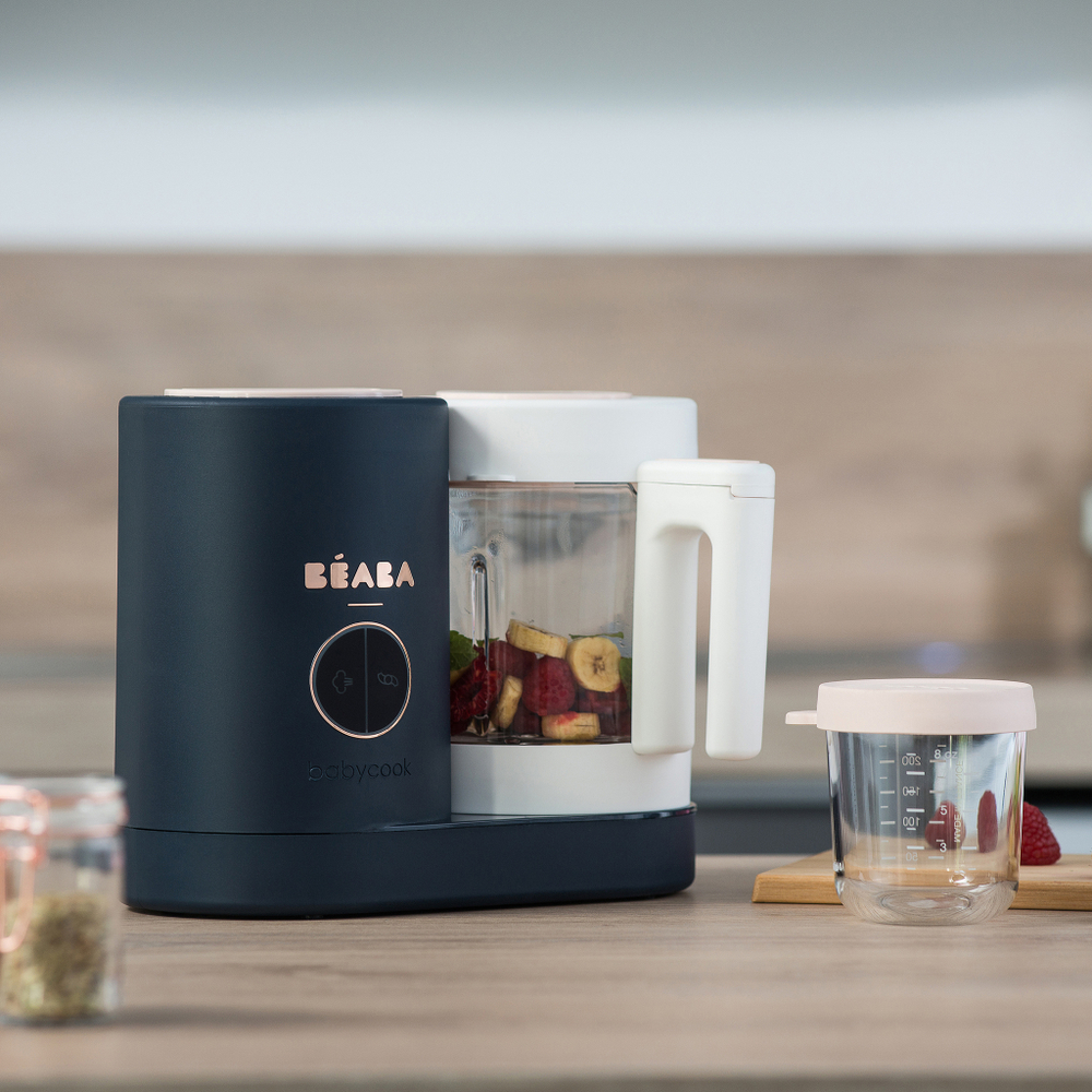 Уцененный товар: блендер-пароварка для детского питания 5 в 1 BEABA Babycook Neo темно-синий