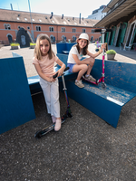 Самокат Micro Sprite LED Неохром