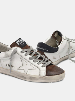 Женские Кеды GOLDEN GOOSE 'SUPERSTAR' Two-tone white and brown