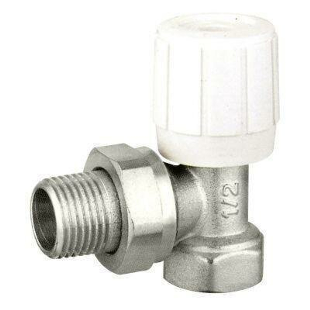 Клапан регулировочный ручной для радиатора VALFEX угловой 1/2" (компактный) VF.07.R.04