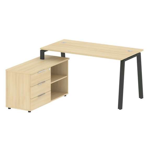 Метал Систем Рабочая станция с тумбой на А-образном м/к БА.РС-СТС-2.3 (L)