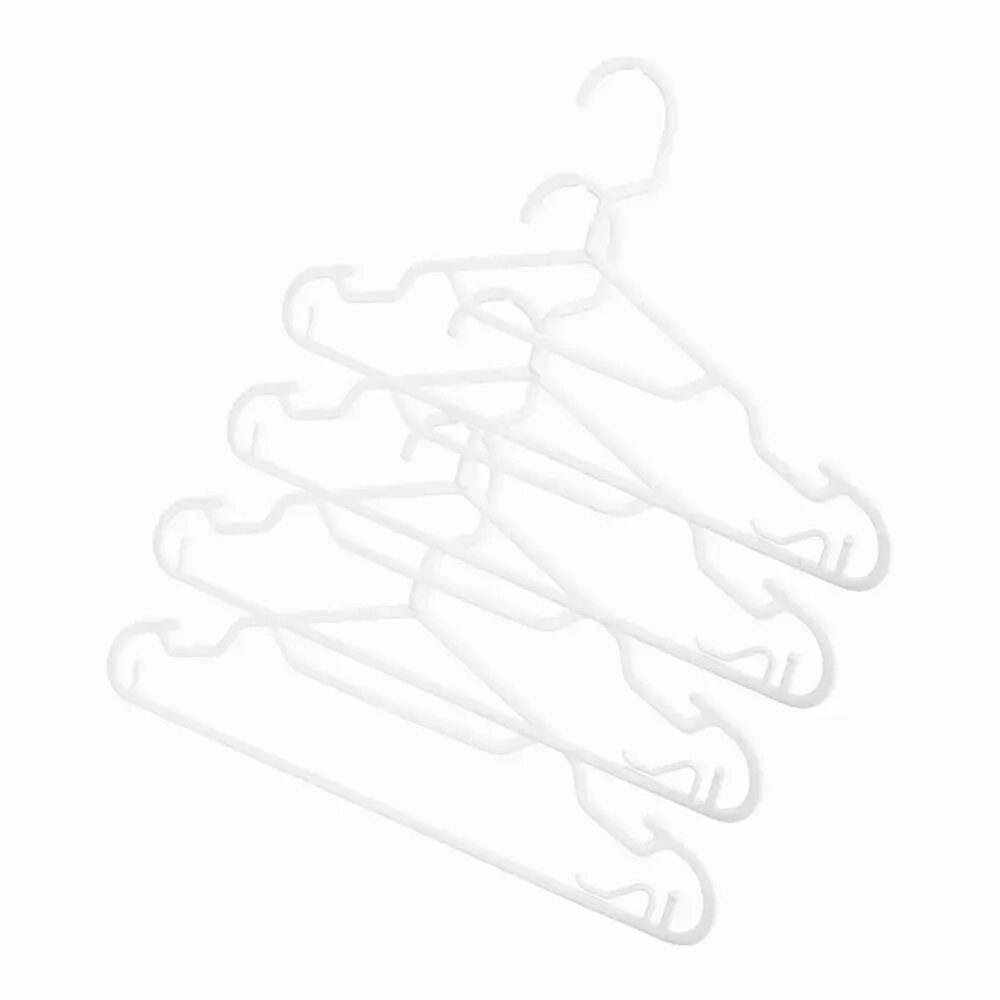 КОМПЛЕКТ ВЕШАЛОК ДЛЯ ЛЕГКОЙ ОДЕЖДЫ SLIM Р.46 (4 ШТ) (Белый)