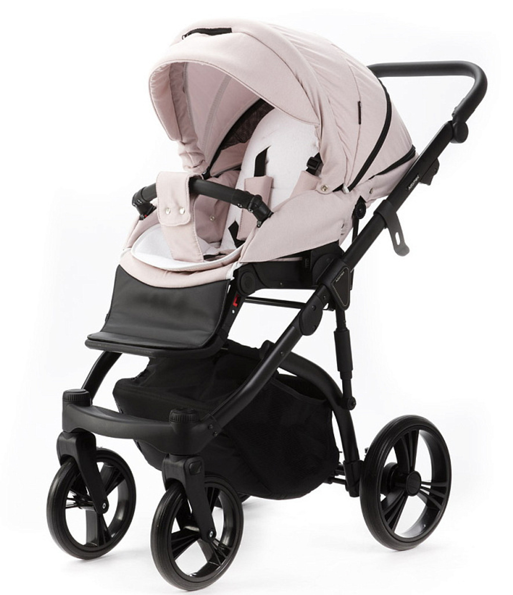 Детская коляска Adamex Lanti 2 в 1 LN-PS26 TIP (СВ.РОЗОВЫЙ + СВ.РОЗОВАЯ КОЖА)