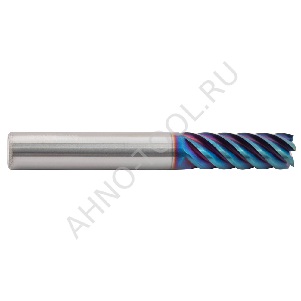 Фреза твердосплавная  10мм (L=75, l=30, хв=10) Z6 45° по закаленной стали BRHM-6E-D10.0 HRC65 AHNO