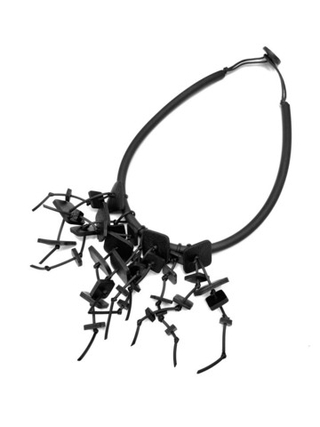 Колье ГИПСОФИЛА черный