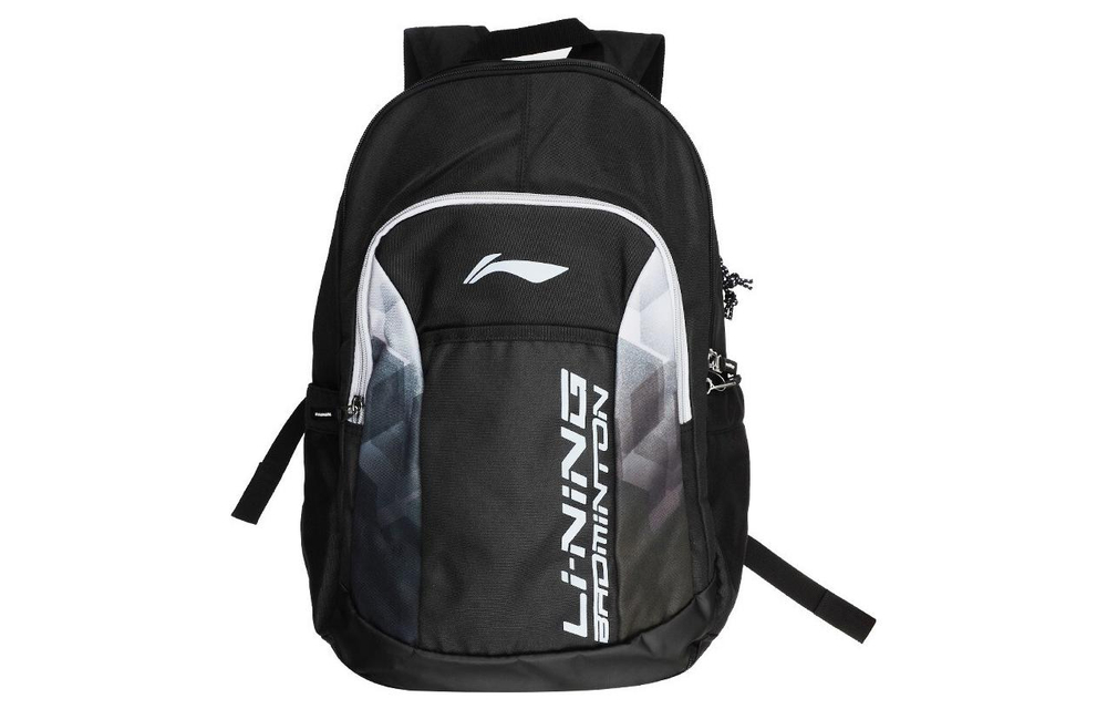 Li Ning Polyester Backpack Regular Men"s Black Gray