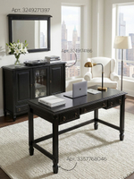 Тумба 180х50х145, Джоли, 3 двери 3 ящика для одежды, для спальни, гостиной, детской, прихожей, массив березы, черный, MAKOSA