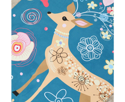 Коврик для фитнеса и йоги DFC Meditation Deluxe, 183x68x0,5 см, Deer