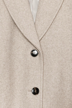 ZARA ПАЛЬТО С ПОДПЛЕЧНИКАМИ ИЗ МЯГКОЙ ТКАНИ, РЫЖЕВАТО-КОРИЧНЕВЫЙ