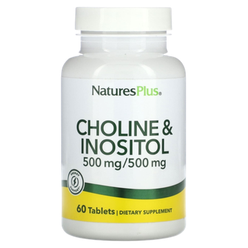 Natures Plus Choline & Inositole 60 tab , Холин и Инозитол