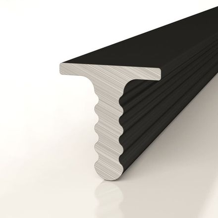 Теневой профиль разделительный анодированный черный, 3000x7x7,5 мм