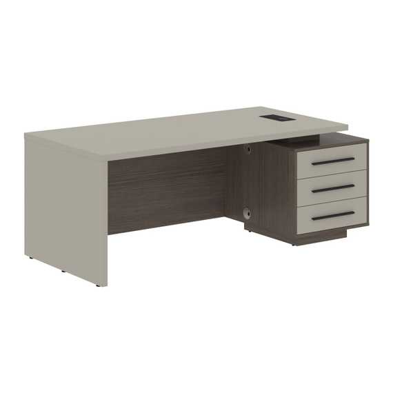 Стол руководителя с тумбой VCT 2090(R)  2000х900х750 VELION