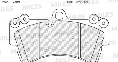 MILES - E100106-MLS - Brake Pad Set, disc brake