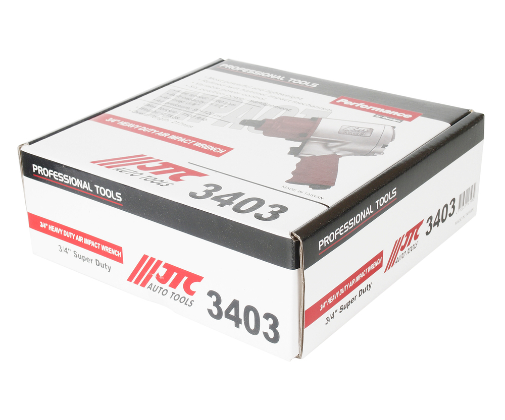 Гайковерт пневматический 3/4'' 1491Нм 7250об/мин. 300л/мин. 90-120PSI ударный усиленный JTC-3403