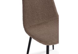 Стул на металлокаркасе Lilu dark brown / black