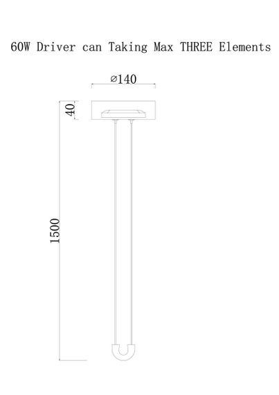Потолочная чаша с блоком питания Divinare Formica 1900/06 PL-100