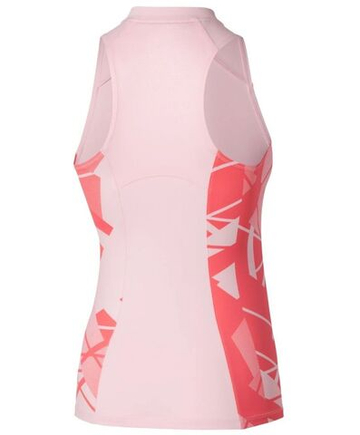 Женский топ теннисный Mizuno Daybreakers Printed - barely pink