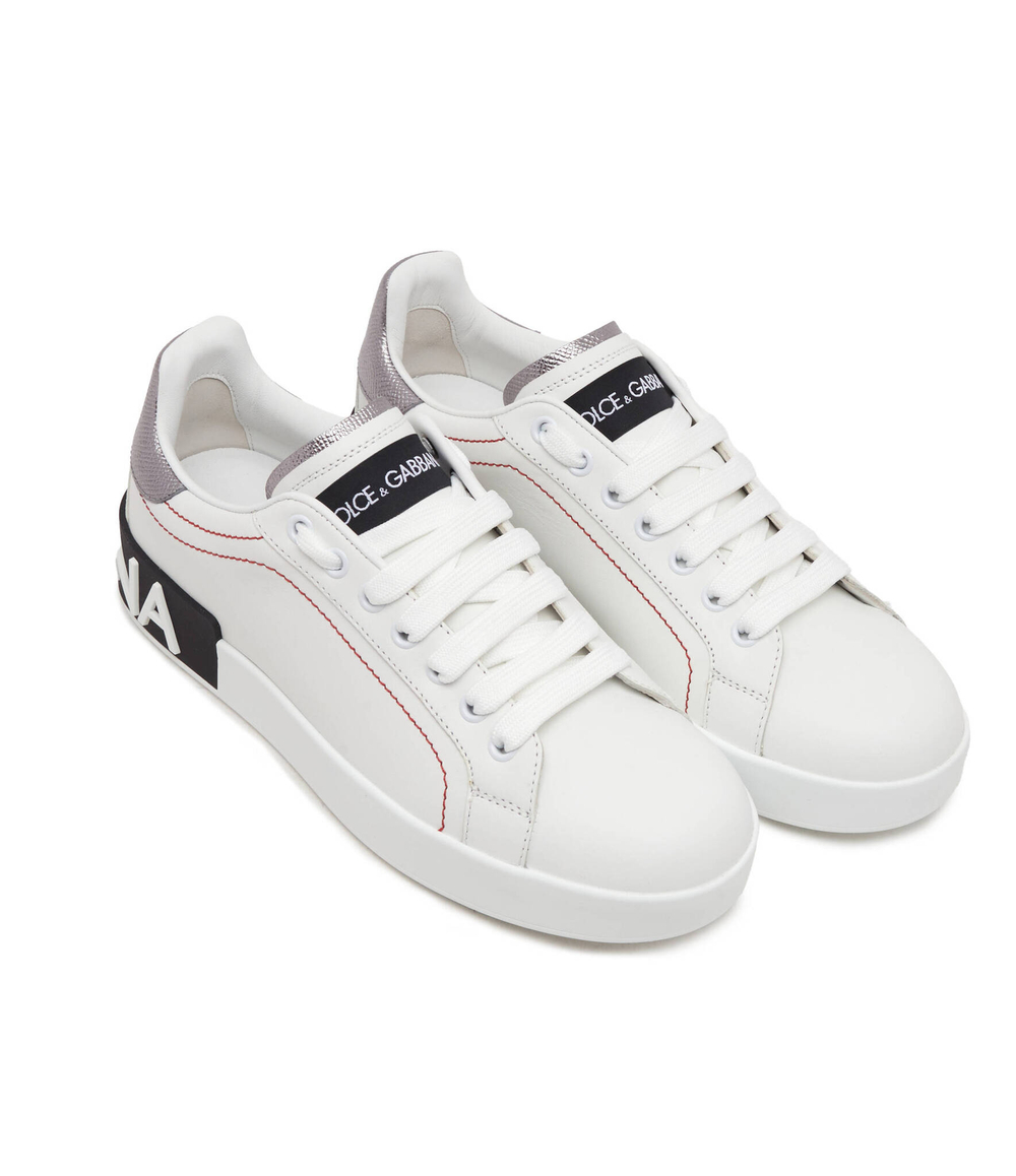 Кожаные кроссовки portofino Dolce & Gabbana - белый(CK1587 AH527)