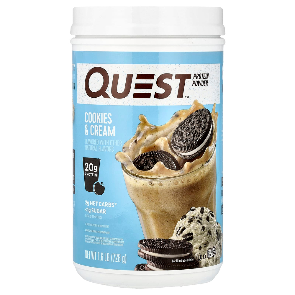 Quest Nutrition, Протеиновый порошок, печенье и сливки, 726 г (1,6 фунта)