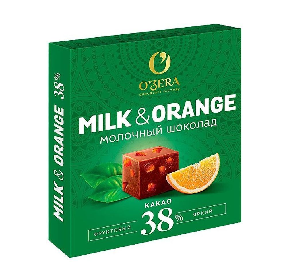 Шоколад молочный Milk &amp;amp; Orange, 90 г