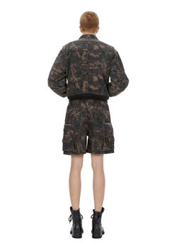 MULTIP cargo cumouflage shorts green