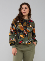 Толстовка К-90Х/хаки-осеннийлист