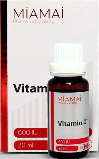 MIAMAI Vitamin D3 600IU (20 мл.)