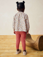 Блуза и легинсы в комплекте для девочки Next 386-047, Кирпичный, Белый