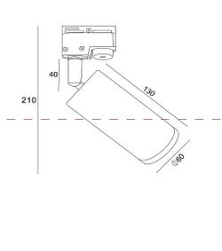 Трековый светильник Maytoni Technical TR004-1-GU10-MG