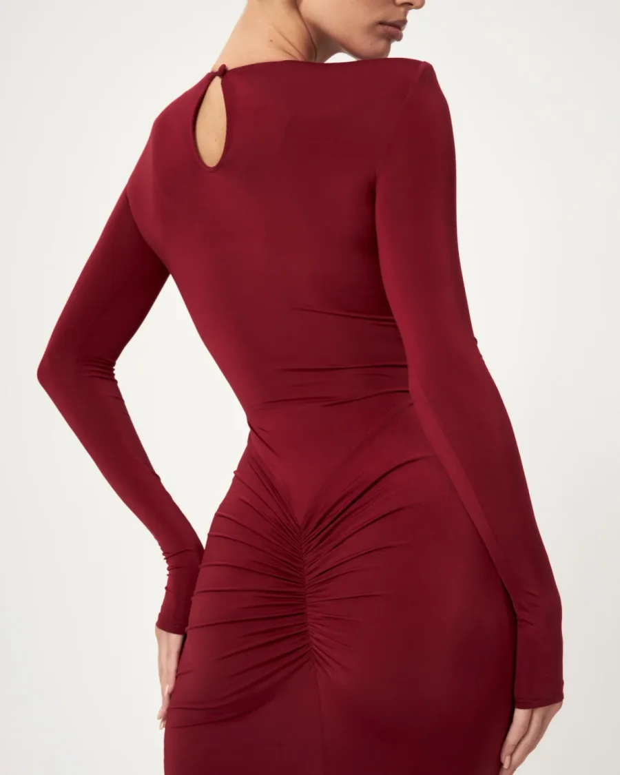 Платье Unique maxi, Бордовый