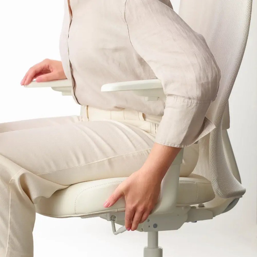 Офисный стул - IKEA JÄRVFJÄLLET/JARVFJALLET,  68x68x140см, белый, ЯРВФЬЯЛЛЕТ ИКЕА