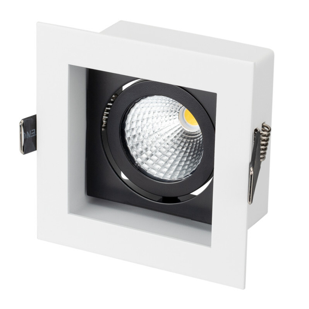 Встраиваемый светильник Arlight CL-KARDAN-S102x102-9W Warm (WH-BK, 38 deg)