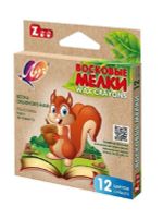 Мелки восковые 12цв. Луч Zoo, шестигранные, картон. уп.