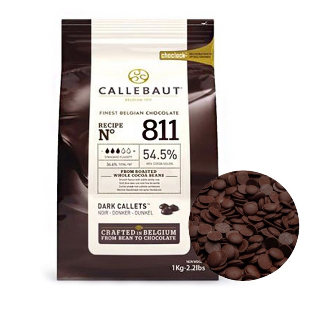 Шоколад темный 54,5% Barry Callebaut 3к. упак. 2,5кг