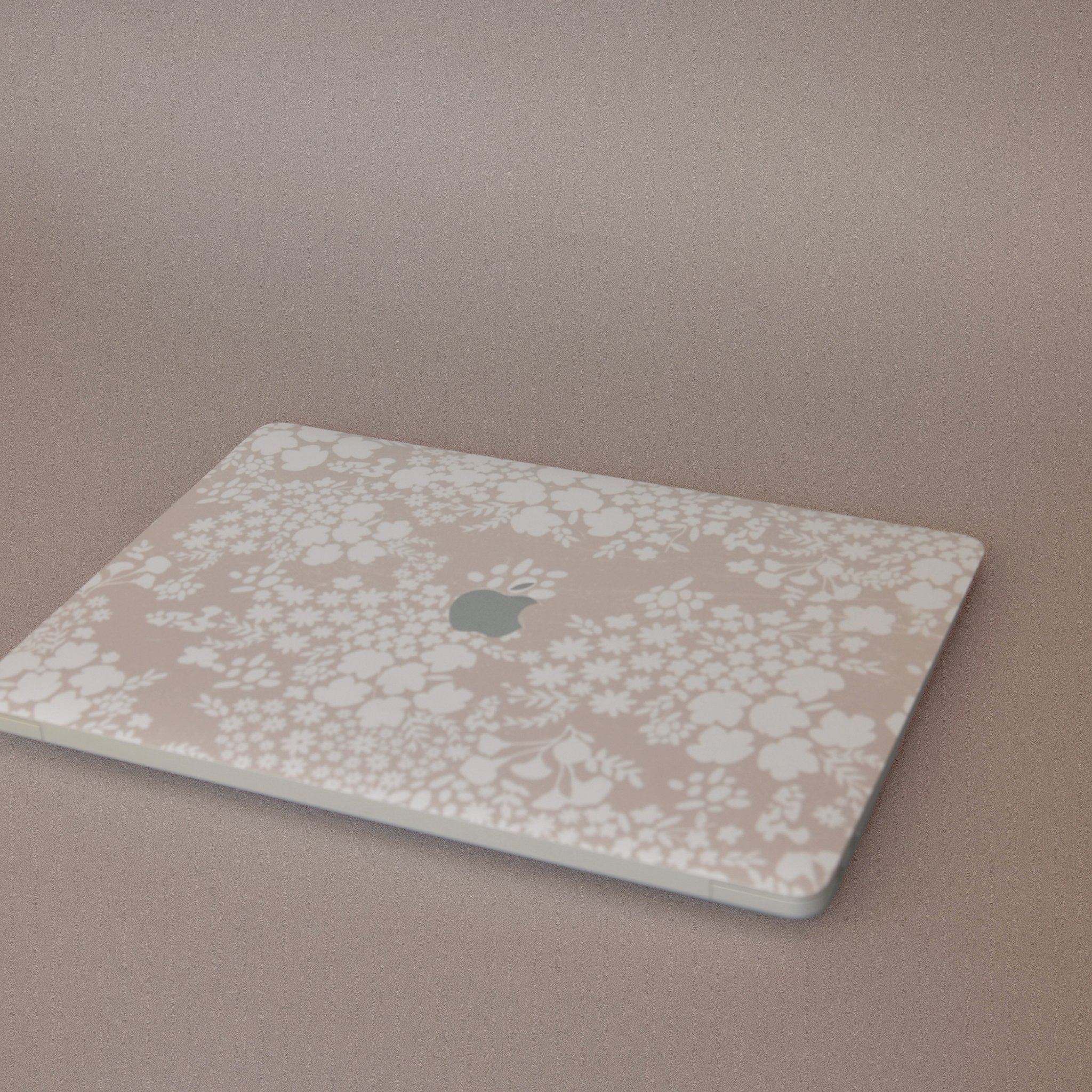 Виниловая наклейка FLORAL CREAM для MacBook