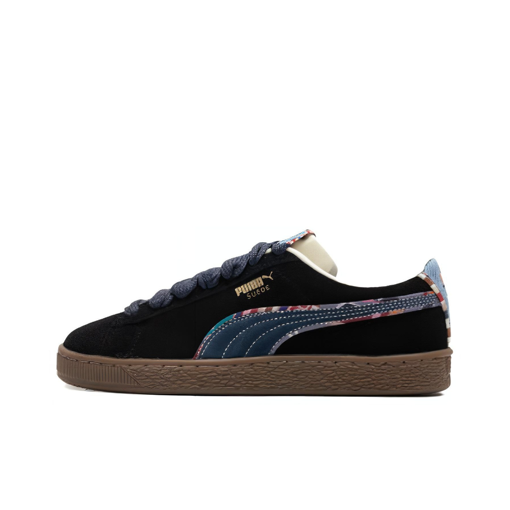 Кроссовки PUMA Suede Bz Emb 'Black Navy Marzipan Light Blue' 399021-01