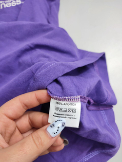 Футболка поло фиолетовая 46 размер