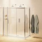 Душевой уголок Burlington C8S/C15/C11 160x70 стекло прозрачное/профиль хром
