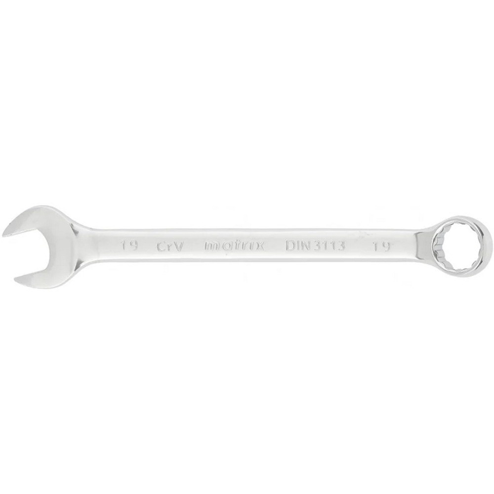 Ключ комбинированный 19 мм CrV MATRIX