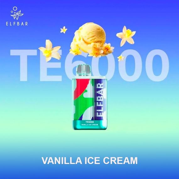 Elf Bar ТЕ6000 - Vanilla Ice Cream (5% nic)