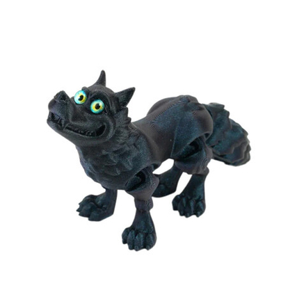 Игрушка 3D "Волк Цезарь" 13 см, цвет ассорти