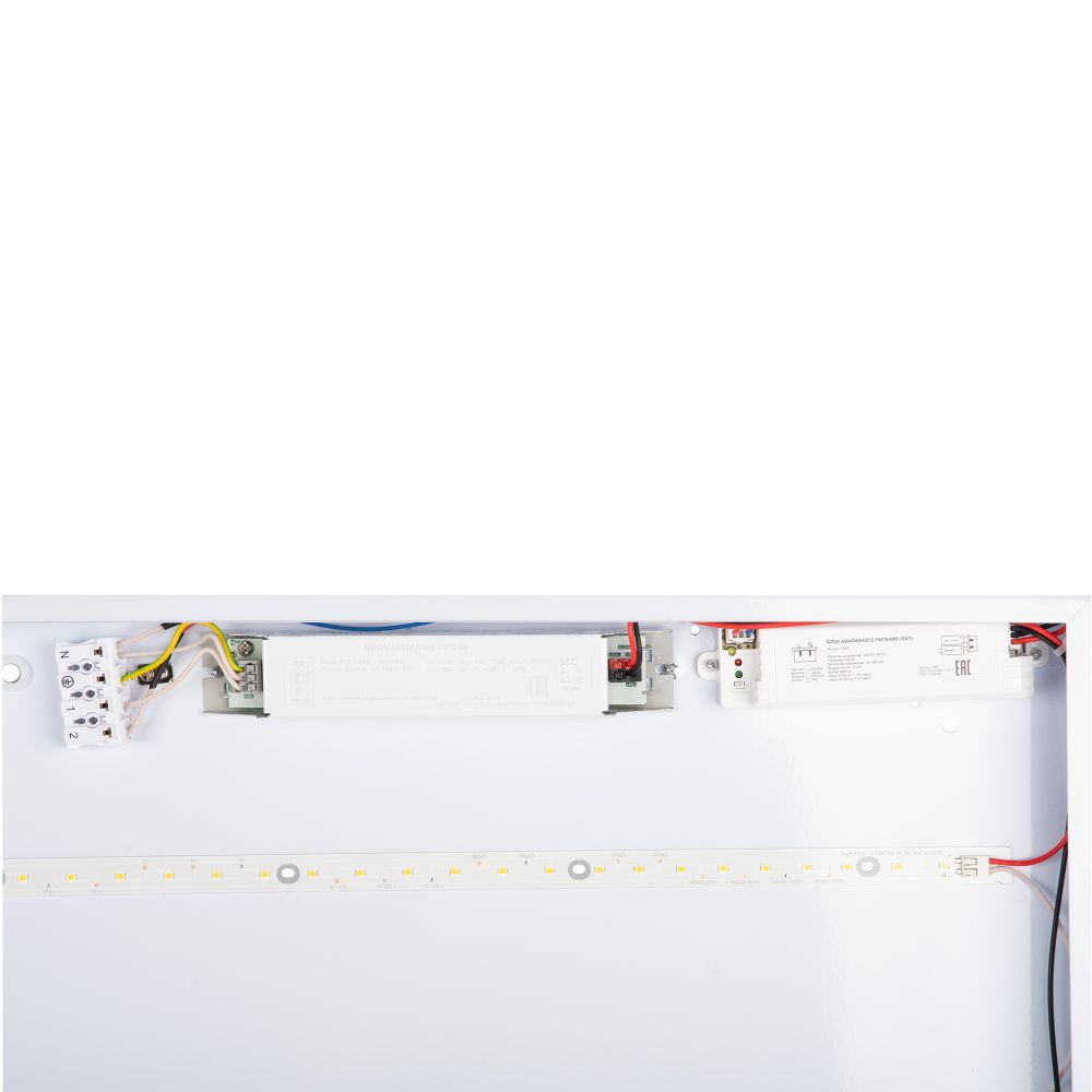 ULP-6060 36W-3950К-EMG IP40 SCHOOL ECO WHITE Светильник светодиодный потолочный универсальный с БАП. Белый свет 3950K. 5250Лм. Корпус белый. В комплекте с и-п. ТМ Uniel.