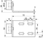 Колесо для мебели ролик для дивана 4 штуки