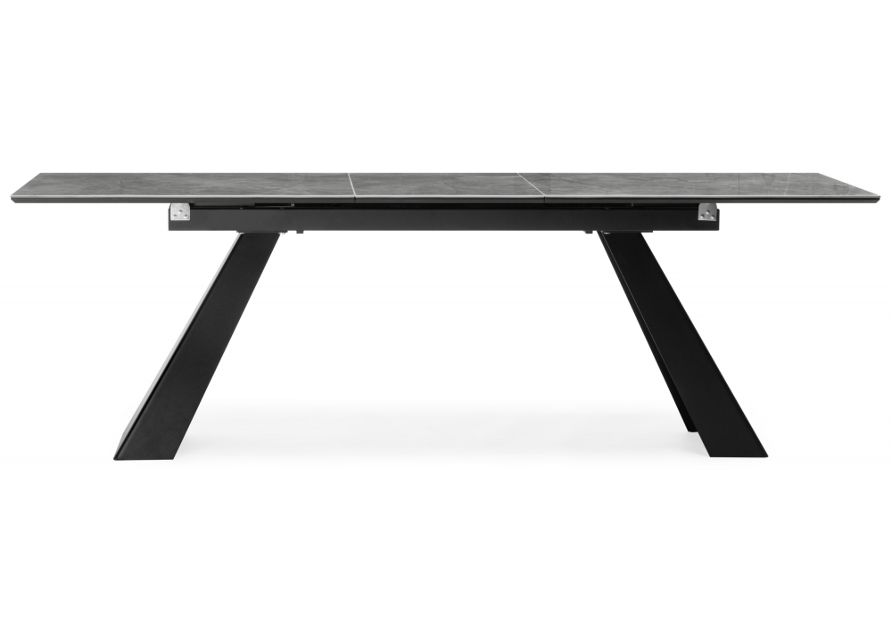 Керамический стол Woodville Стиг 180(230)Х90 baolai, черный, ножки черные